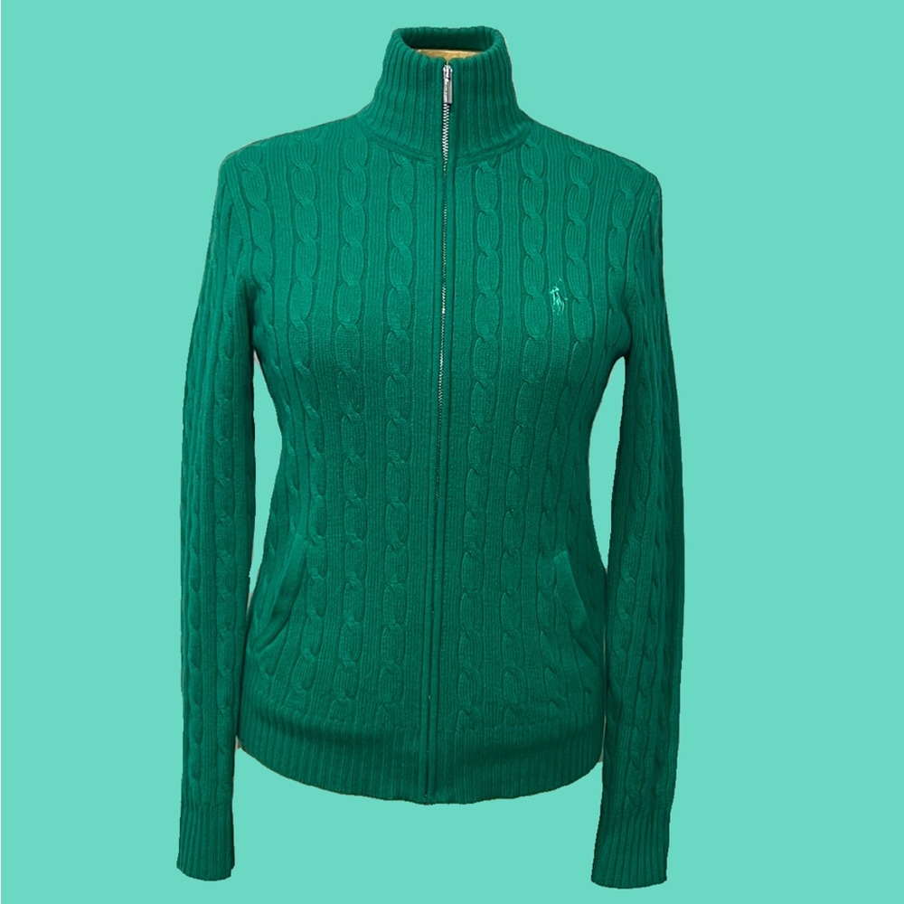 ☘️Preppy Ralph Lauren Full-Zip Jacket☘️